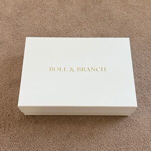 Boll & Branch White Luxury Home Gift Box